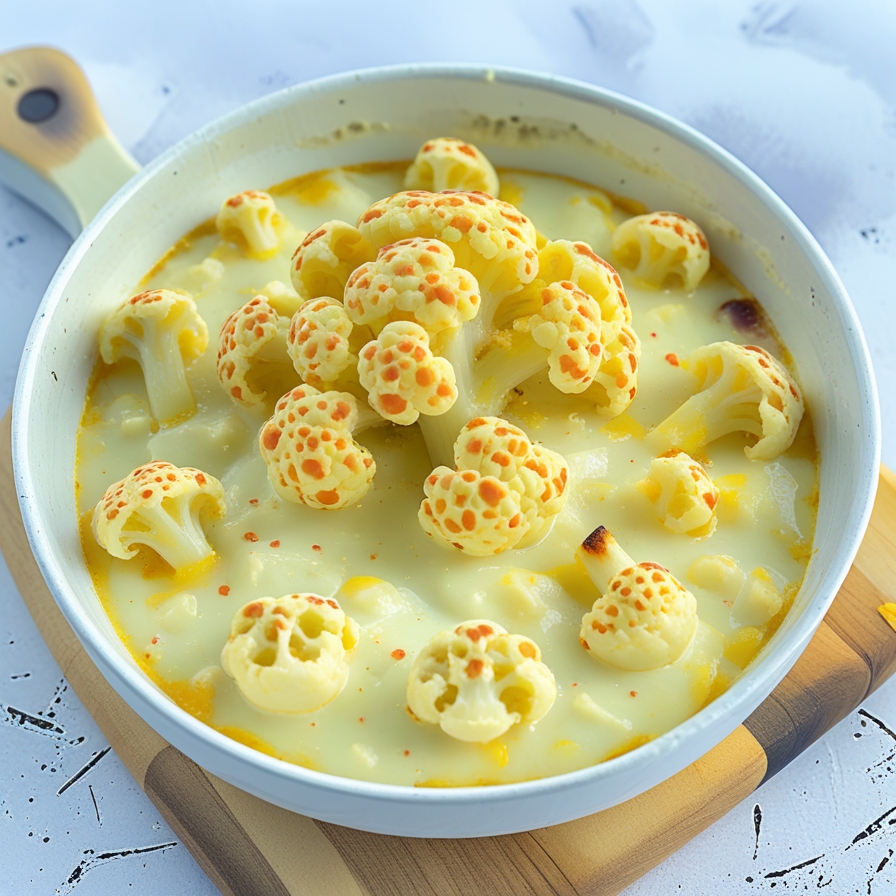 Cauliflower in Cheese Sauce
