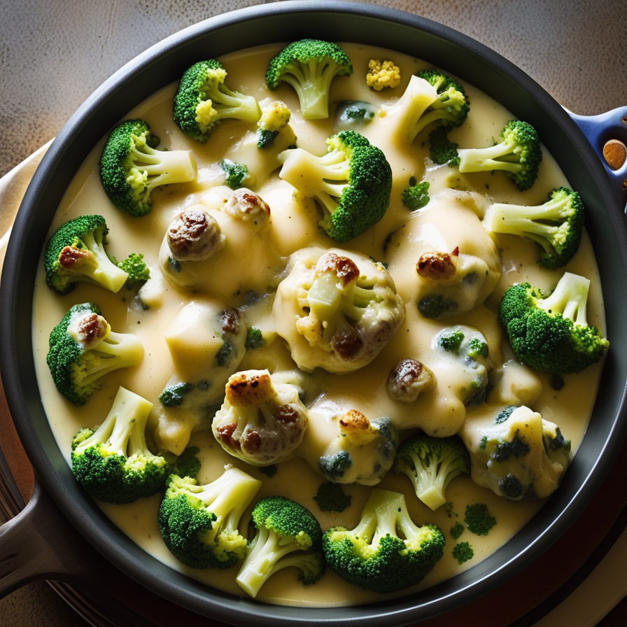 Broccoli in Cheese Sauce