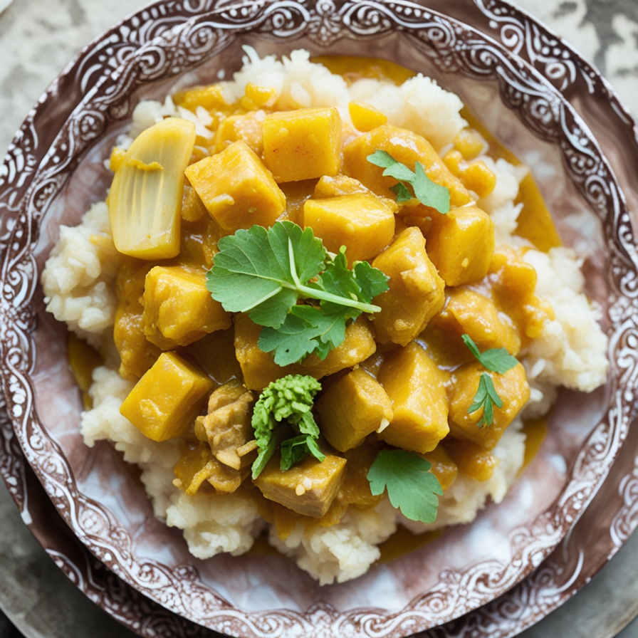 Caribbean Chicken and Mango Curry